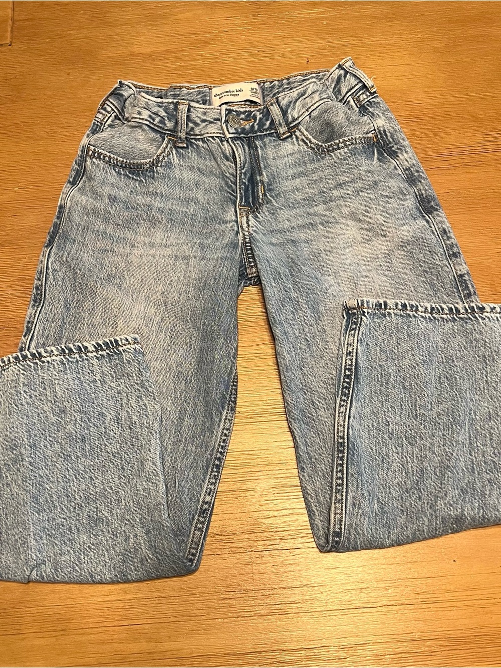 abercrombie kids Light Blue Low Rise Baggy